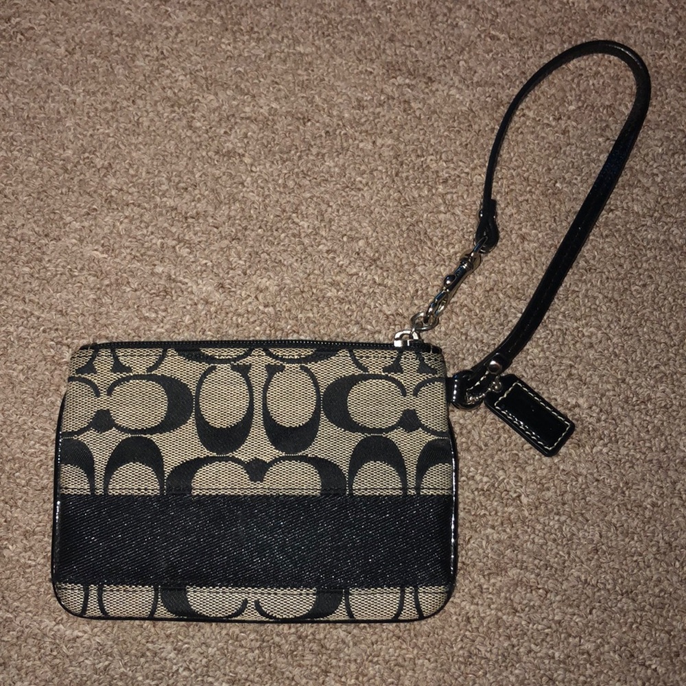 Coach Black Wristlet